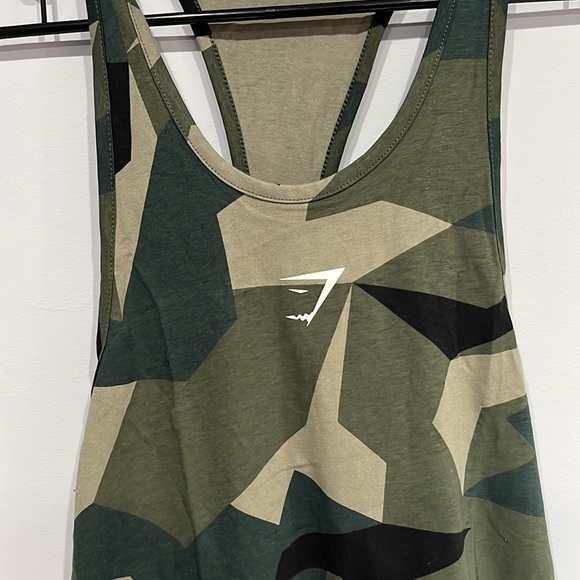 GYMSHARK new camo muscle tank shirt - Picture 2 of 3